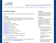 Tablet Screenshot of apdtfoundation.org